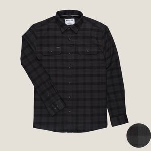 Poncho Outdoors The Black Canyon Performance Flannel Black and Grey Plaid 3XL